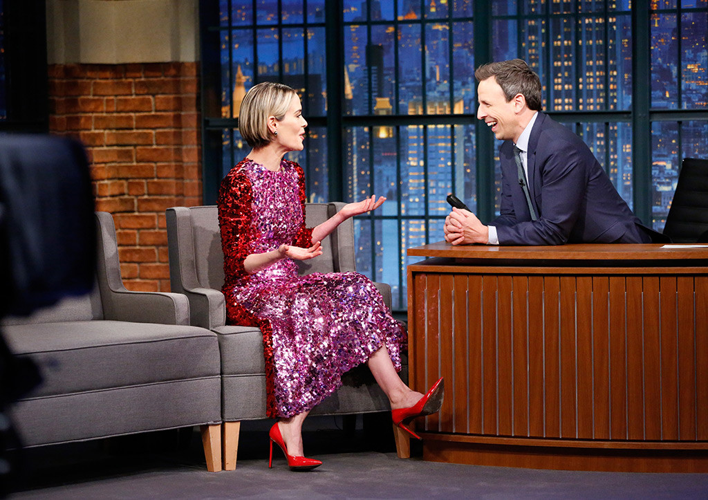 Sarah Paulson, Late Night With Seth Meyers Sarah Paulson, Late Night With Seth Meyers
